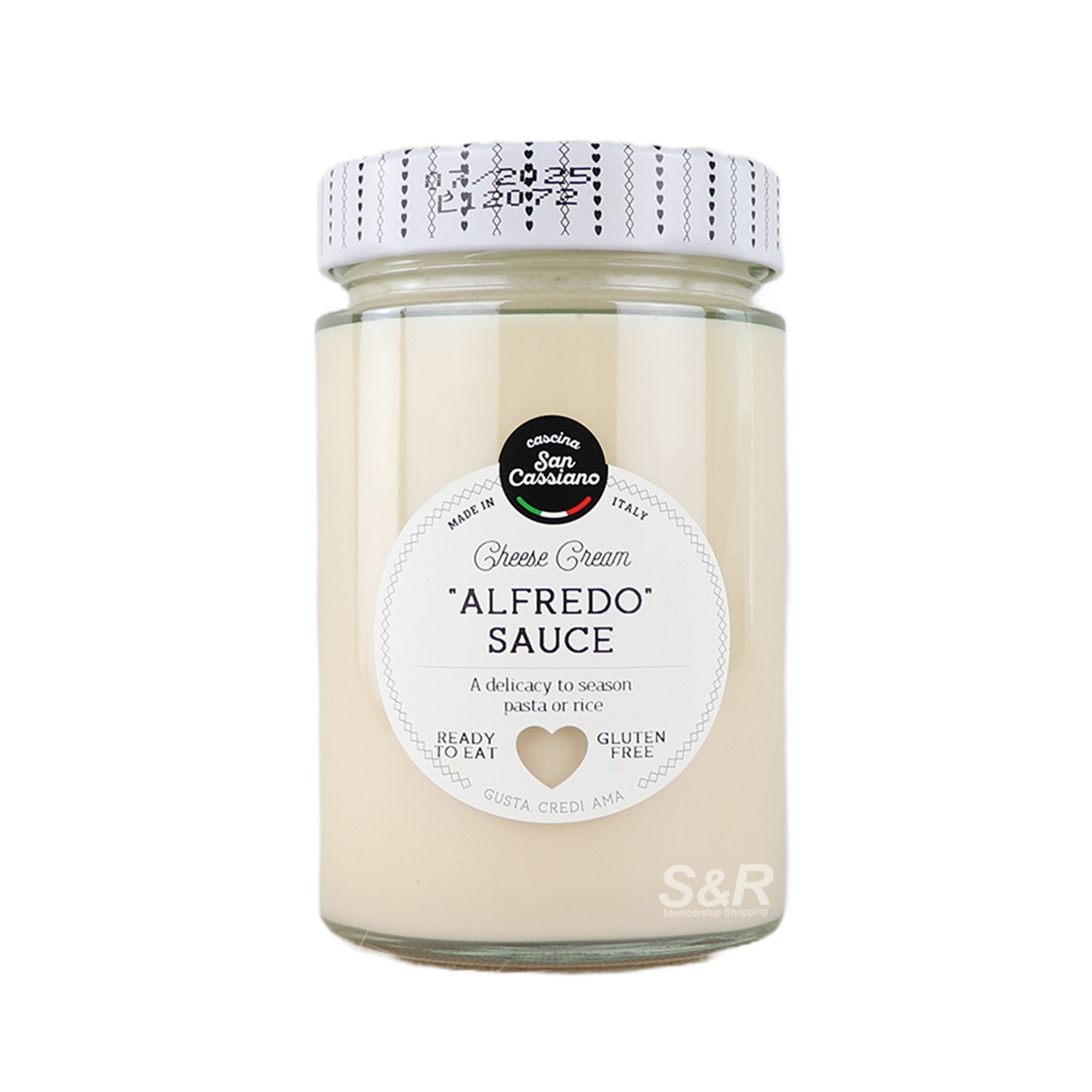 Cascina San Cassiano Cheese Cream Alfredo Sauce 300g Cascina San Cassiano Cheese Cream Alfredo Sauce 300g